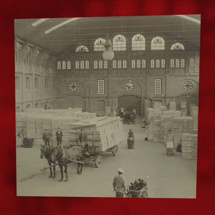 Historisches Bild der Rotkäppchen Sekt Lagerhalle